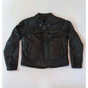 Harley Davidson American Legend Leather Vented Motorcycle Jacket Woman's Medium